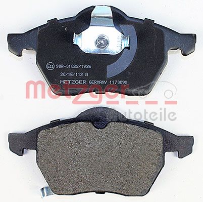 METZGER 1170098 Bremsbelagsatz, Scheibenbremse